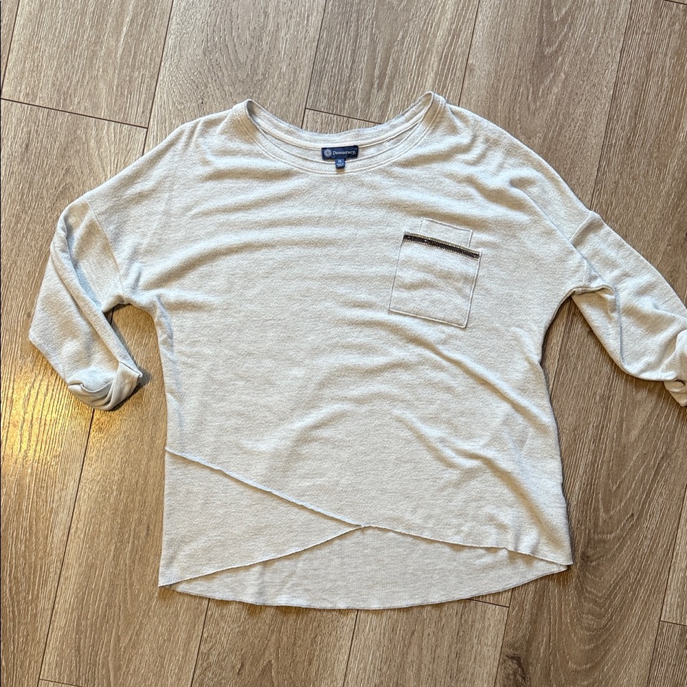 Democracy M 3/4 Sweater with pocket